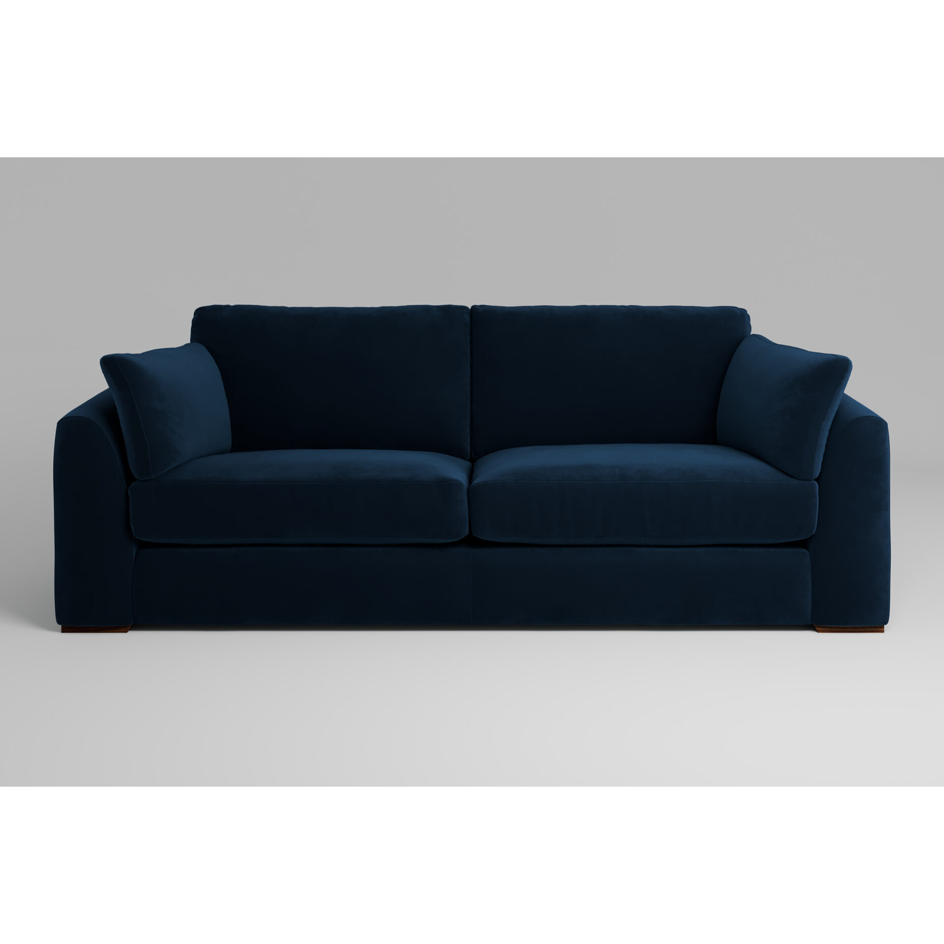 Muse - 4 Seater Sofa Soft Touch Velvet Royal Blue