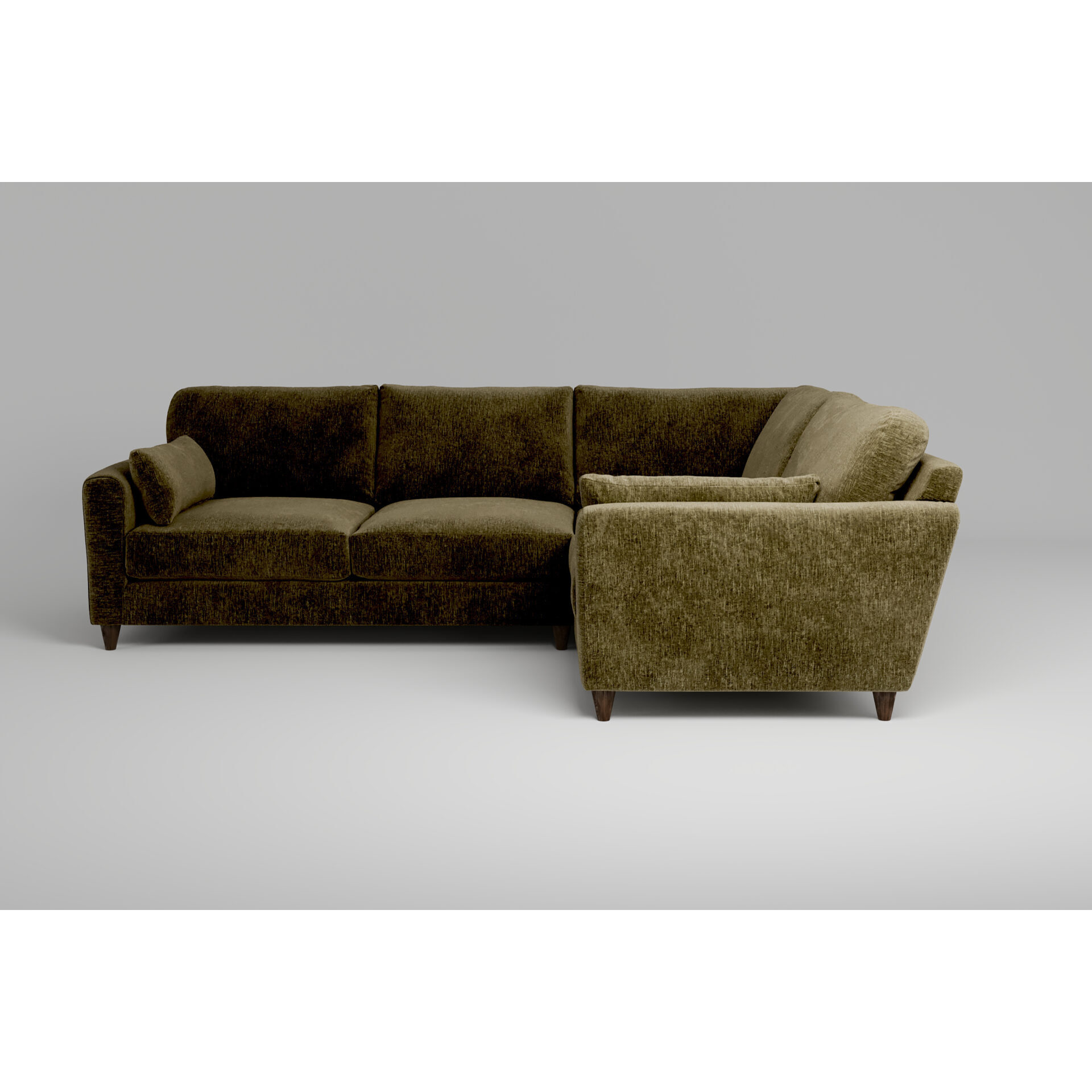 Green Small Corner Sofa - zofa 7th Heaven Midi Small Corner Olive