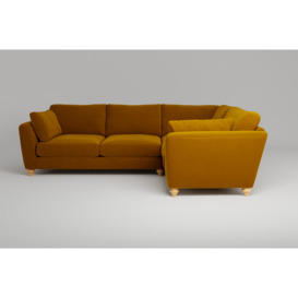 Daydream Small Corner Saffron Sofa - Soft Touch Velvet