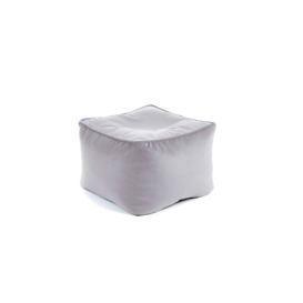 Silver Small Beanbag Stool - Elegant Addition To Your Home