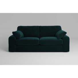 Buy Dark Green 3 Seater Sofa - zofa 7th Heaven Maxi Online | Soft Touch Velvet