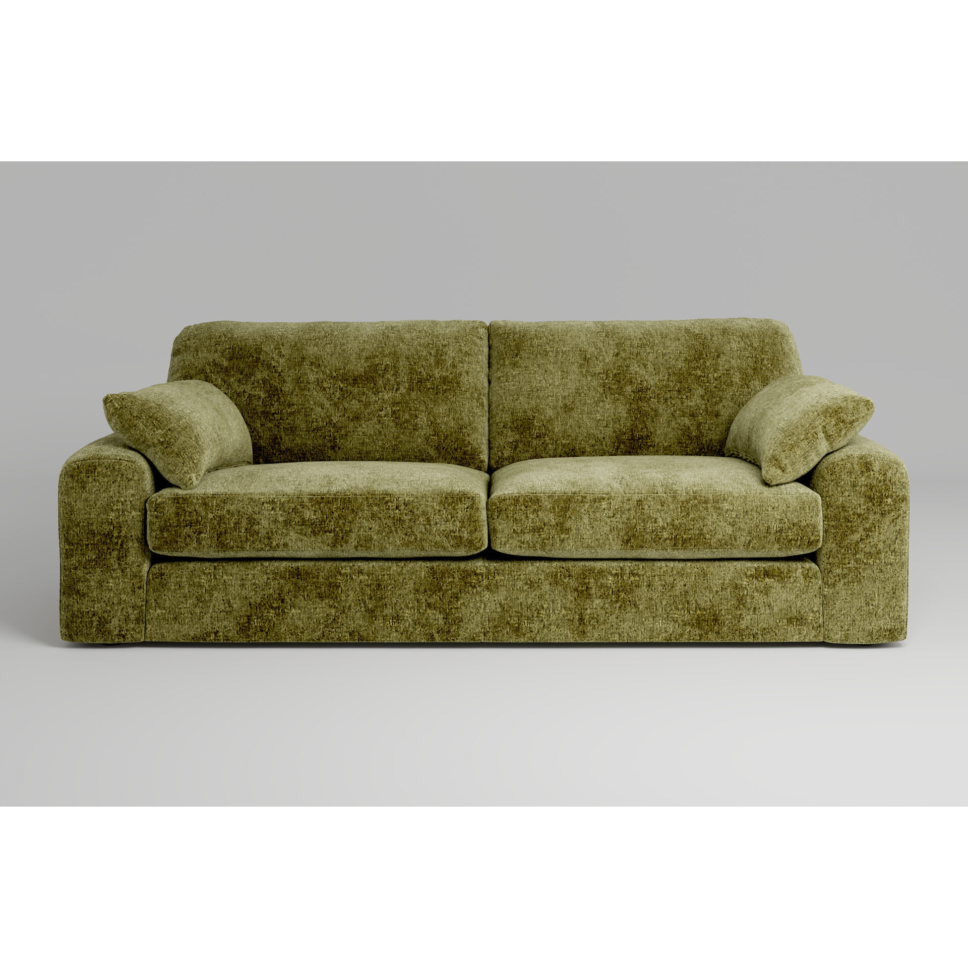 Green Luxe Textured Velvet 4 Seater Sofa - zofa 7th Heaven Maxi