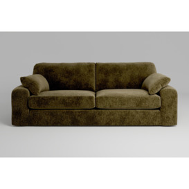 7th Heaven Maxi - 4 Seater Sofa Soft Woven Chenille Olive
