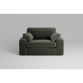 Grey Snuggle Seat - Zofa 7th Heaven Maxi Loveseat Charcoal