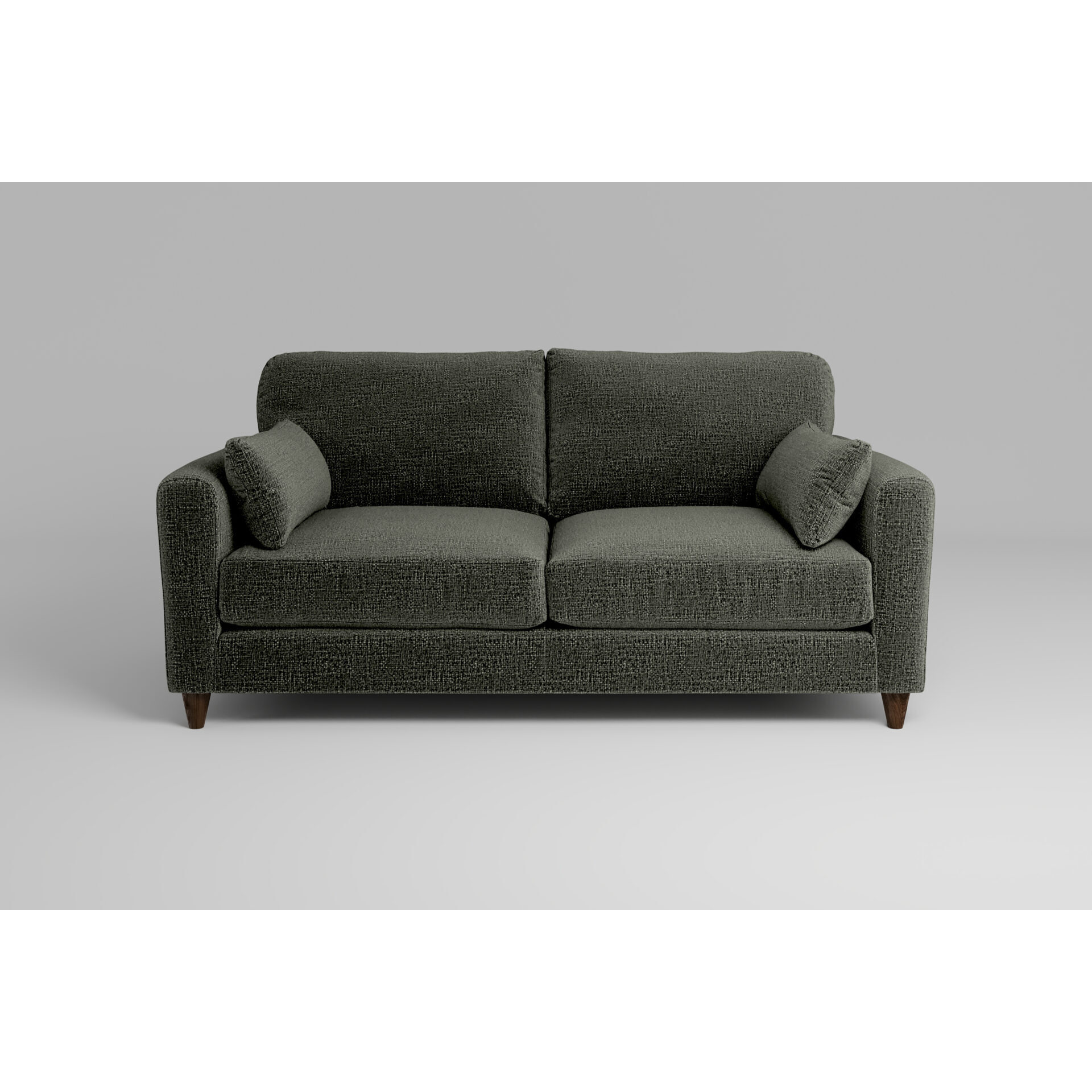Buy Grey 3 Seater Sofa - zofa 7th Heaven Midi 3 Seater Charcoal | Chunky Textured Weave