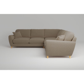 Cream Linen Large Corner Sofa - Cloud Nine | Buy Online