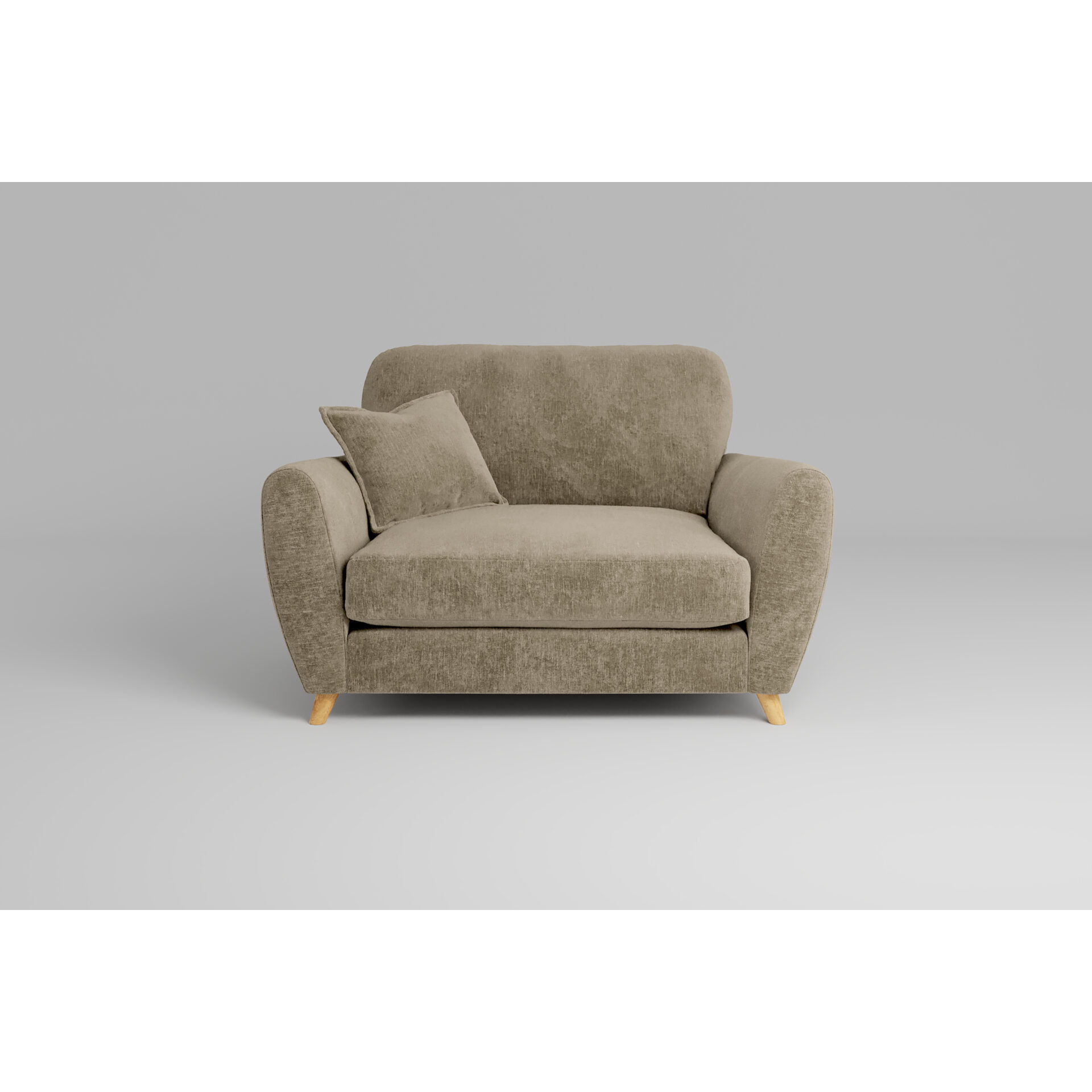 Cloud Nine Beige Chenille Loveseat - Perfect for Relaxation | Zofa