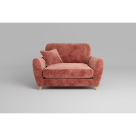 Cloud Nine Loveseat Spice - Soft Woven Chenille Red Sofa