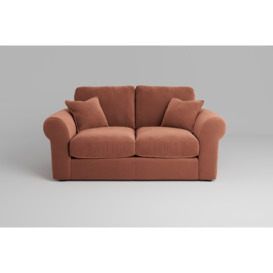 Mellow Cinnamon Velvet Two-Seater Sofa