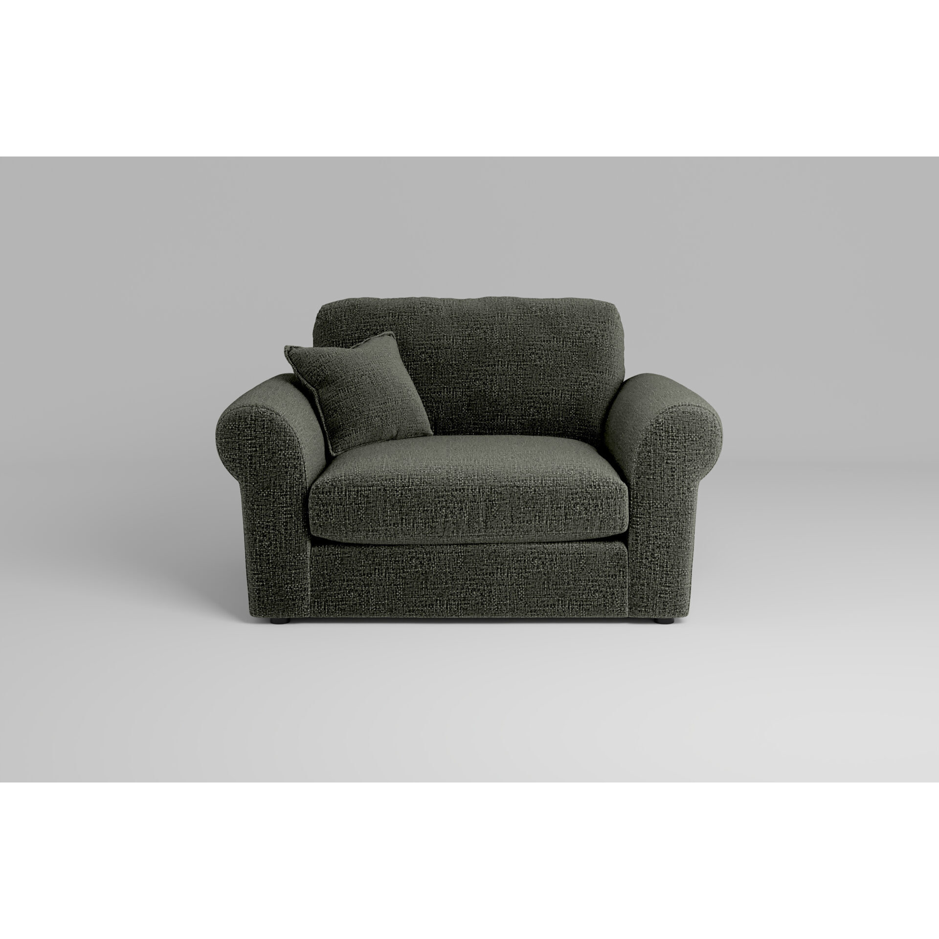 Mellow Loveseat Charcoal Grey - Chunky Textured Weave