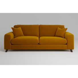 Buy Yellow Velvet Zofa Serenity Sofa - UK's Best Furniture