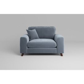 Buy Silver Loveseat - zofa Serenity Platinum | UK Delivery