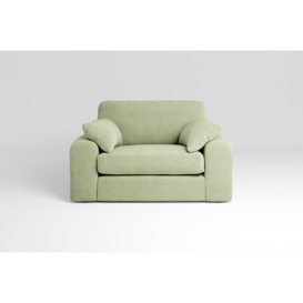7th Heaven Maxi - Sage Loveseat with Brushed Wool Feel
