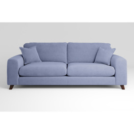 Serenity - Large 4 Seater Sofa in Brushed Wool Feel Denim