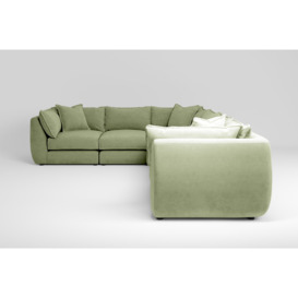 Utopia - Modular Sofa Range in Brushed Wool Feel Sage