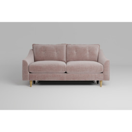 Hush - 3 Seater Sofa Bed in Blush | Studio Plain Fabric