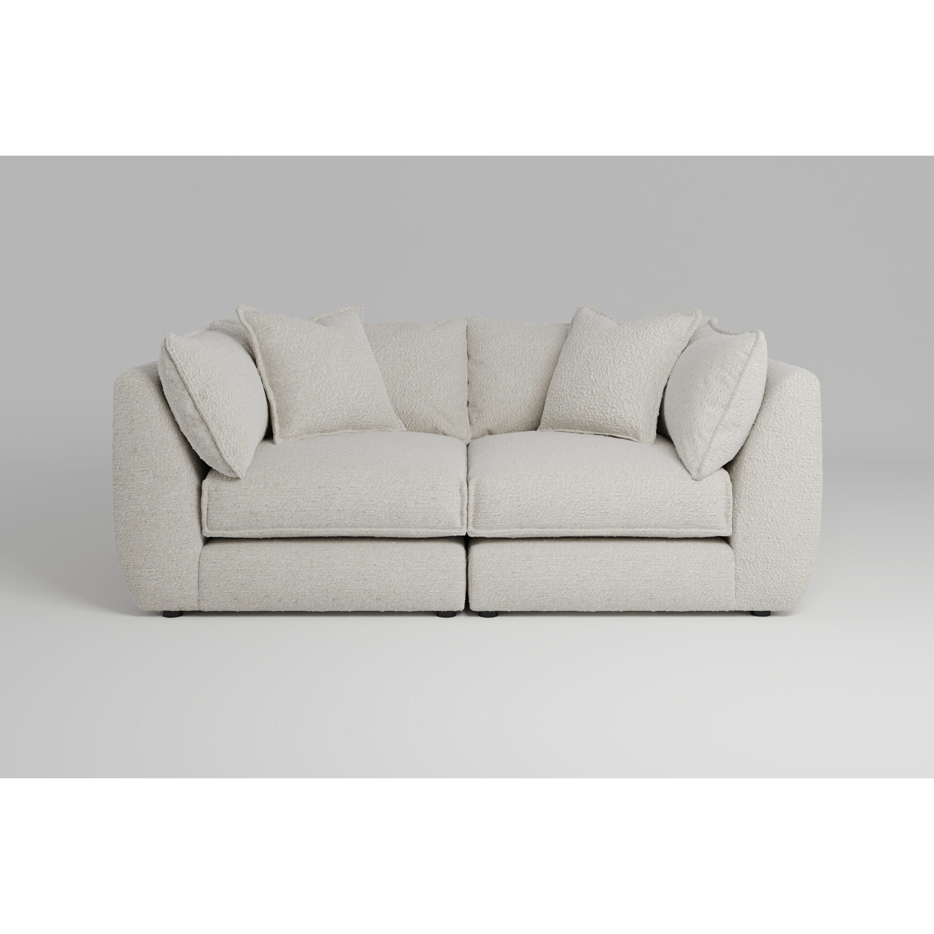Utopia - 2 Piece - Rearrangeable Sofa Boucle Ivory