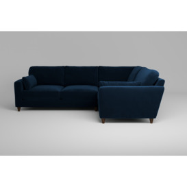 7th Heaven Midi - Small Corner Sofa in Royal Blue Velvet | Comfortable and Durable
