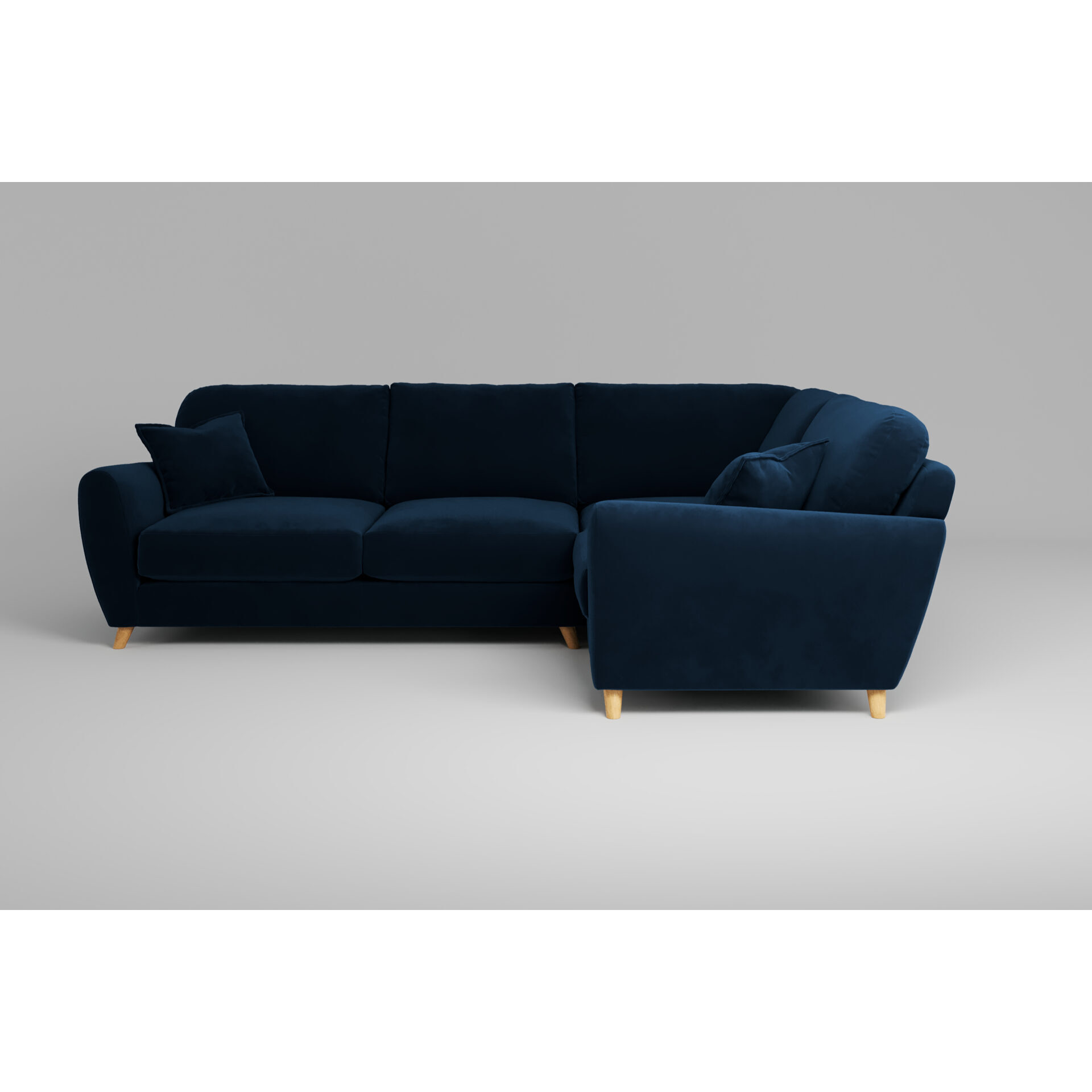 Cloud Nine - Small Corner Sofa Soft Touch Velvet Royal Blue