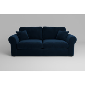 Mellow Royal Blue Soft Touch Velvet 3 Seater Sofa
