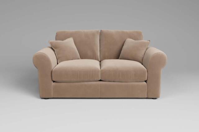 Mellow - 2 Seater Sofa, Soft Touch Velvet / Soft Mink - image 1