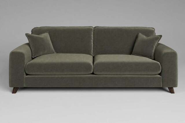 Serenity - 4.5 Seater Sofa, Luxe Woven Velvet / Pine - image 1
