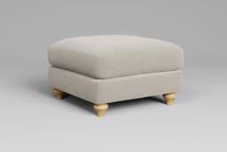 Daydream - Footstool (Medium), Plush Chenille / Chalk - thumbnail 2