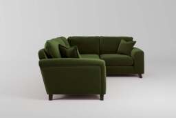 Serenity  -  Small Corner Sofa, Soft Touch Velvet / Avocado - thumbnail 2