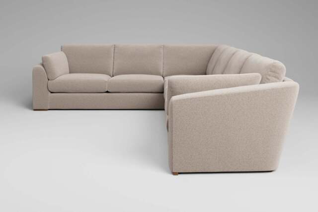 Muse - Extra Large Corner Sofa, Basket Weave / Sand - image 1