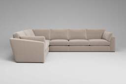 Muse - Extra Large Corner Sofa, Basket Weave / Sand - thumbnail 2