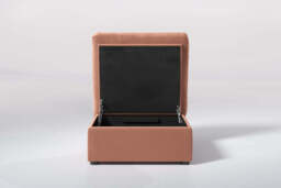 Muse - Small Storage Stool, Soft Touch Velvet / Cinnamon - thumbnail 2