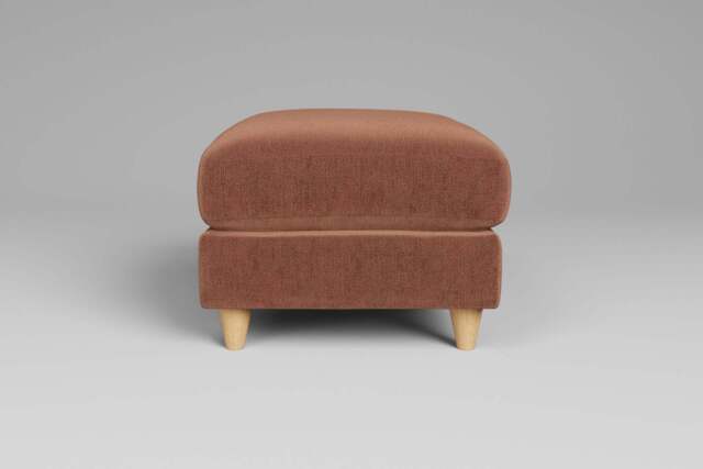Cloud Nine - Footstool (Small), Luxe Woven Velvet / Apricot - image 1