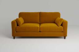 7th Heaven Midi - 3 Seater Sofa, Soft Touch Velvet / Saffron - thumbnail 1