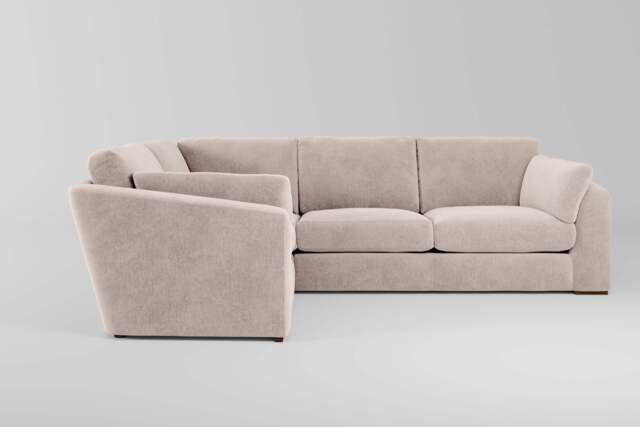 Muse - Small Corner Sofa, Cotton Blend / Bisque - image 1