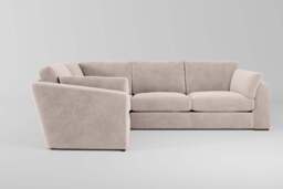 Muse - Small Corner Sofa, Cotton Blend / Bisque - thumbnail 1