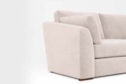 Muse - Small Corner Sofa, Cotton Blend / Bisque - thumbnail 3