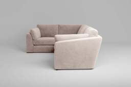 Muse - Small Corner Sofa, Cotton Blend / Bisque - thumbnail 2