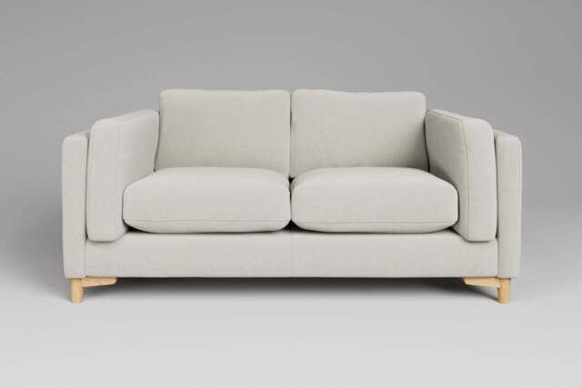 Fusion - 2 Seater Sofa, Luxe Woven Velvet / Snow - image 1