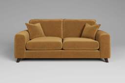 Serenity - 3 Seater Sofa, Luxe Woven Velvet / Old Gold