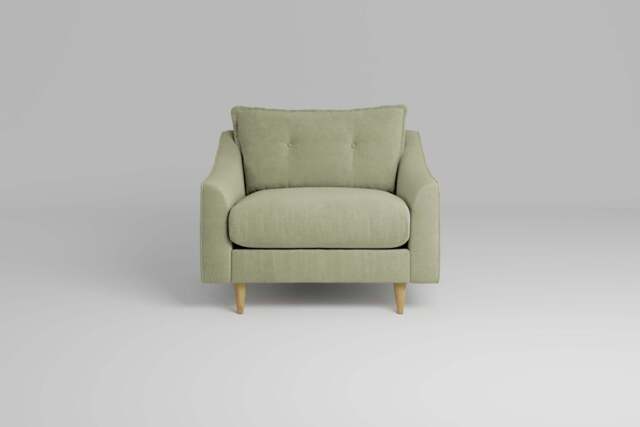 hush - Loveseat, Brushed Wool Feel / Sage - image 1