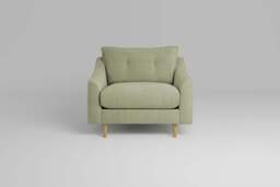 hush - Loveseat, Brushed Wool Feel / Sage - thumbnail 1
