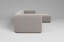 Aura - 3 Piece with Footstool - Rearrangeable Modular Sofa, Boucle / Mink - thumbnail 3