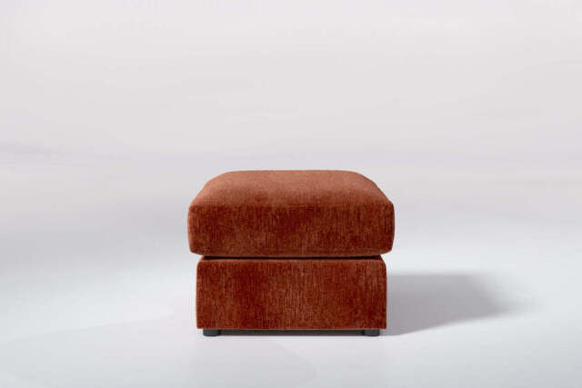 Muse - Small Storage Stool, Soft Woven Chenille / Spice - image 1