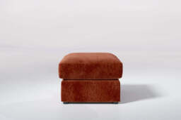 Muse - Small Storage Stool, Soft Woven Chenille / Spice - thumbnail 1