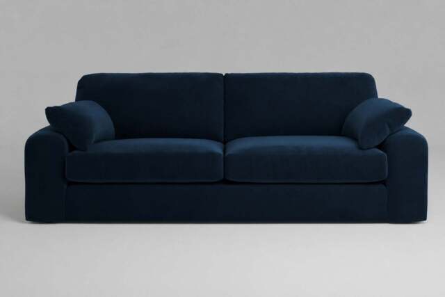 7th Heaven Maxi - 4.5 Seater Sofa, Soft Touch Velvet / Royal Blue