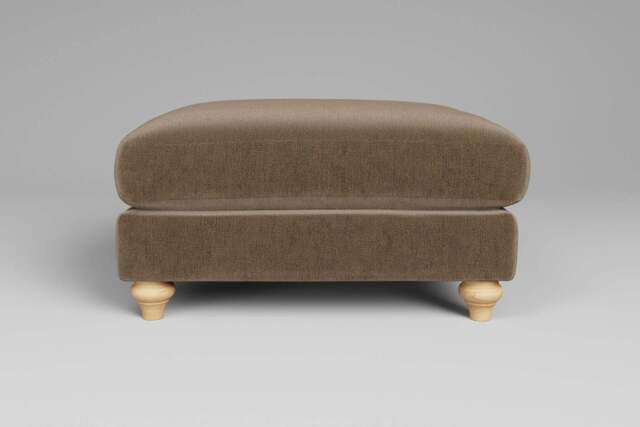Serenity - Footstool (Large), Luxe Woven Velvet / Mocha - image 1