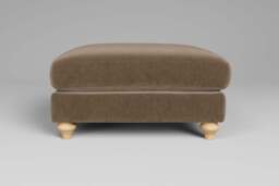 Serenity - Footstool (Large), Luxe Woven Velvet / Mocha - thumbnail 1