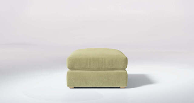 Zen - Footstool, Cotton Blend / Jade - image 1