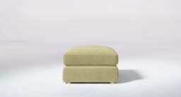 Zen - Footstool, Cotton Blend / Jade - thumbnail 2