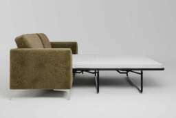 melody - 3 Seater Sofa Bed, Soft Woven Chenille / Olive - thumbnail 3